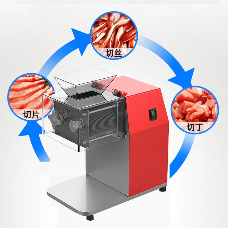 Automatic Meat Slicer Home - 肉スライサー商業用電気ステンレス鋼多機能小型スライサー家庭用自動細切り肉切断機