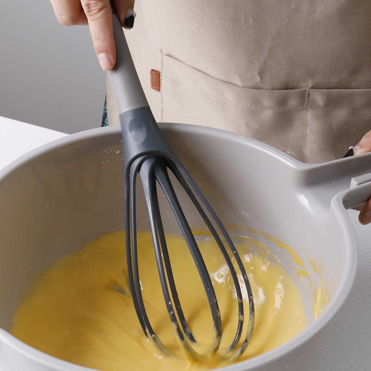 Immersion Hand Blender Set - 1 個卵ビーター回転卵ミキサーベーキングクッキングエッグツールフォーマー泡立て器クックマニュアルクリームブレンダーキッチンツールアクセサリー