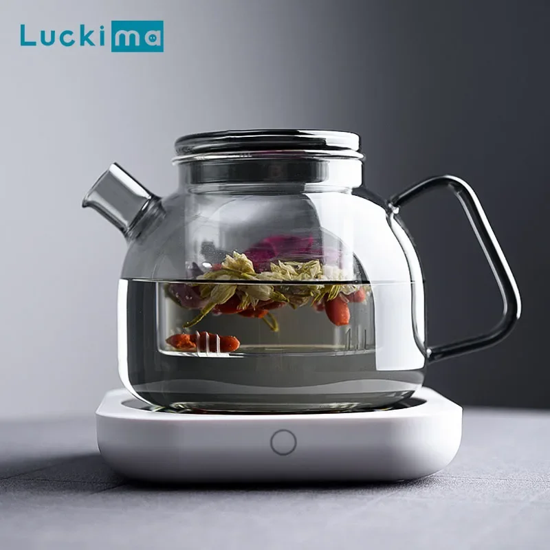 Electric Kettle Temperature Control - 新しいコーヒーマグウォーマーミルクティーティーポット電気加熱カッププレート高温80℃家庭用オフィスデスク用