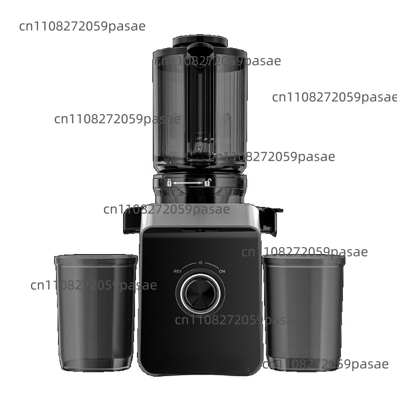 Electric Slow Juicer Cold Press - 最大出力680W広口低速ジューサー、果物丸ごと投入可能なジューサー、家庭用強力コールドプレスジューサー