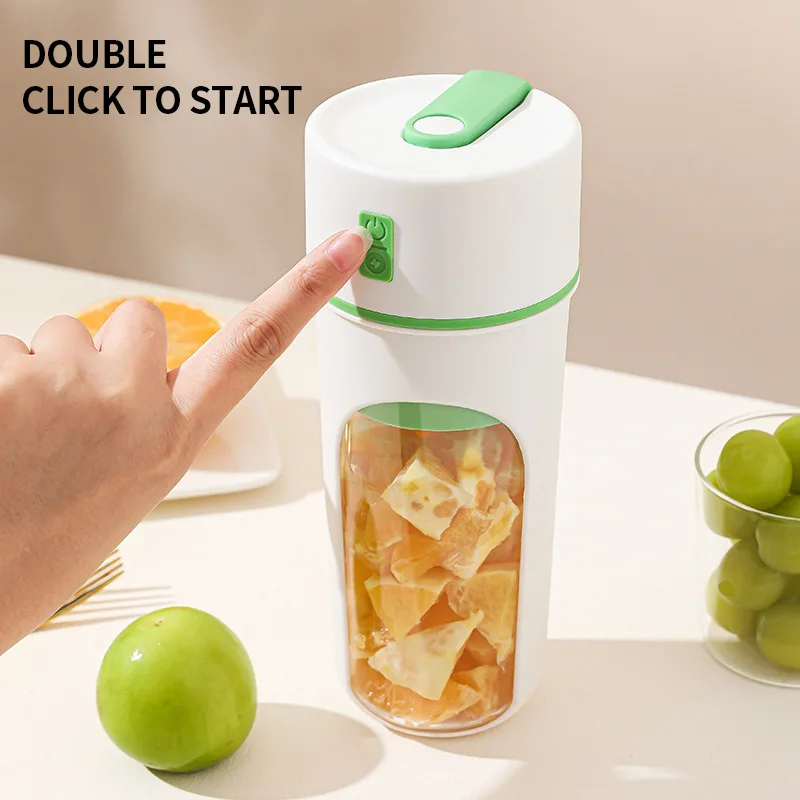 Portable Blender Usb Rechargeable - 電動ジューサー多機能ポータブルジューサーフルーツブレンダーミルクセーキジューサーUSB充電式スムージーブレンダージュースメーカーカップ