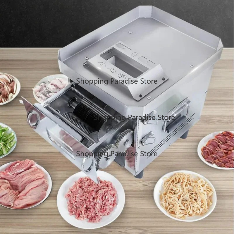 Automatic Meat Slicer Home - 多機能業務用/家庭用電動ミートスライサー、自動ステンレス製細断カッター・グラインダーマシン（キッチン用）