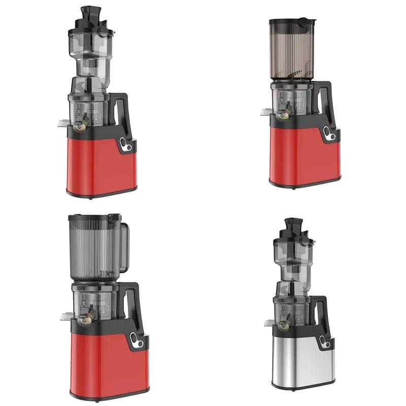 Electric Slow Juicer Cold Press - ステンレス製電動スロージューサー、新鮮な野菜やニンジン用コールドプレスブレンダー、家庭用