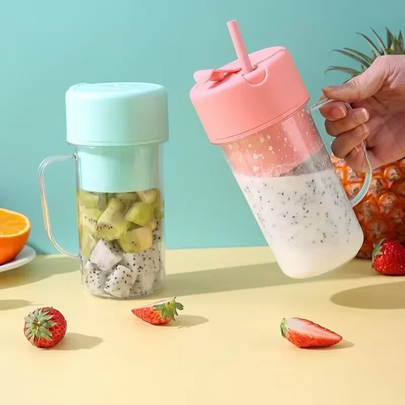 ポータブルUSB充電式ミニブレンダージューサーカップ、ストロ - Portable Blender Usb Rechargeable のレビューと価格