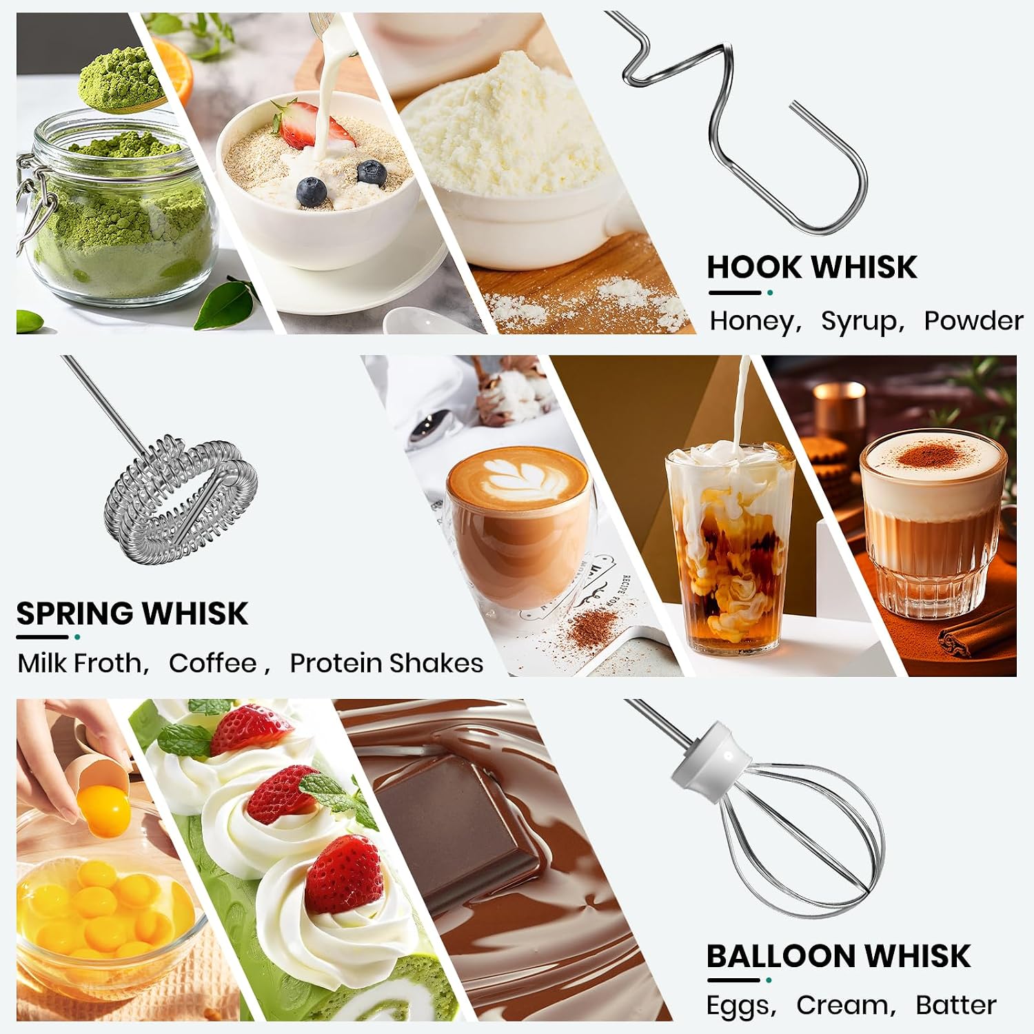 充電式ミルク泡立て器、ハンドヘルド、3段階速度調整可能な電動 - Electric Milk Frother Handheld のレビューと価格