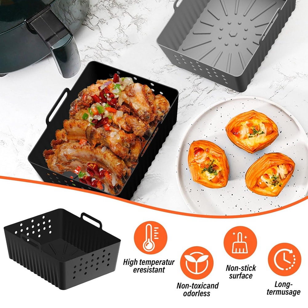 新入荷-2個入りエアフライヤーシリコンライナー（Ninjia - Air Fryer Silicone Pot Liner のレビューと価格