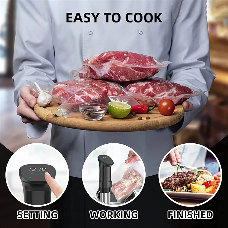 1100W防水真空調理器、精密調理装置、浸漬式循環器、LED - Digital Sous Vide Precision Cooker のレビューと価格