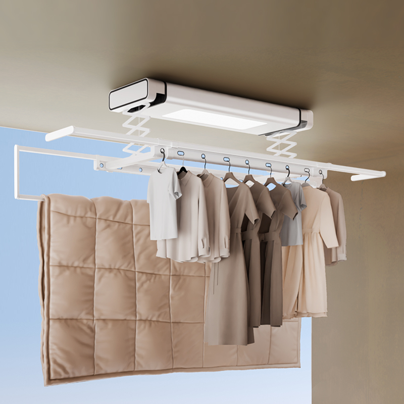 スマート天井乾燥ラック アルミ製衣類ハンガー 製品リフト付き - Laundry のレビューと価格