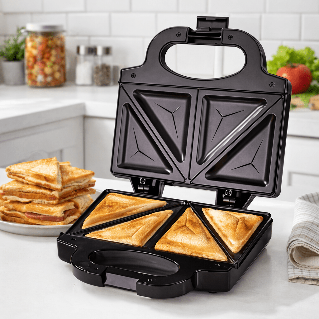 2-in-1 750W急速加熱サンドイッチトースター＆パニー - Mini Waffle Maker Machine のレビューと価格