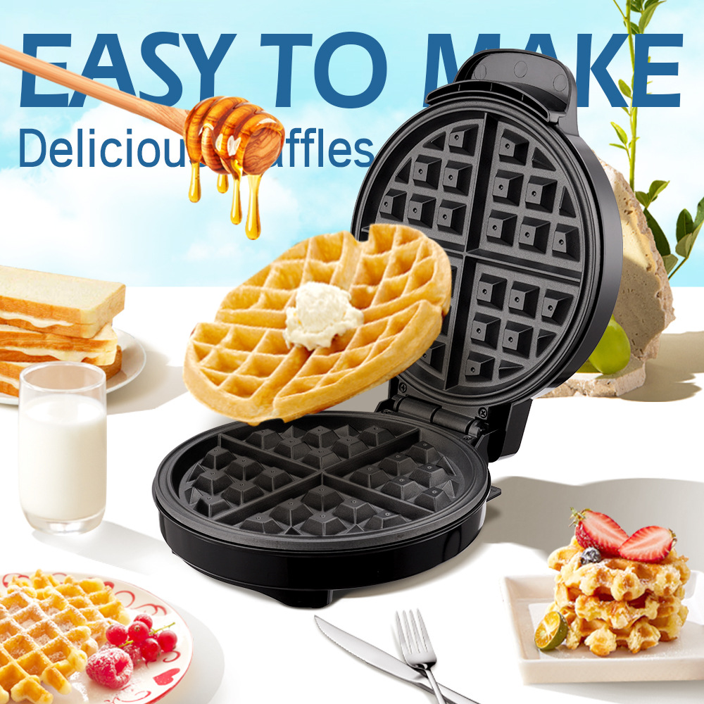 朝食ワッフル金型機、ミニ電気ワッフルメーカー、バブルエッグケ - Mini Waffle Maker Machine のレビューと価格