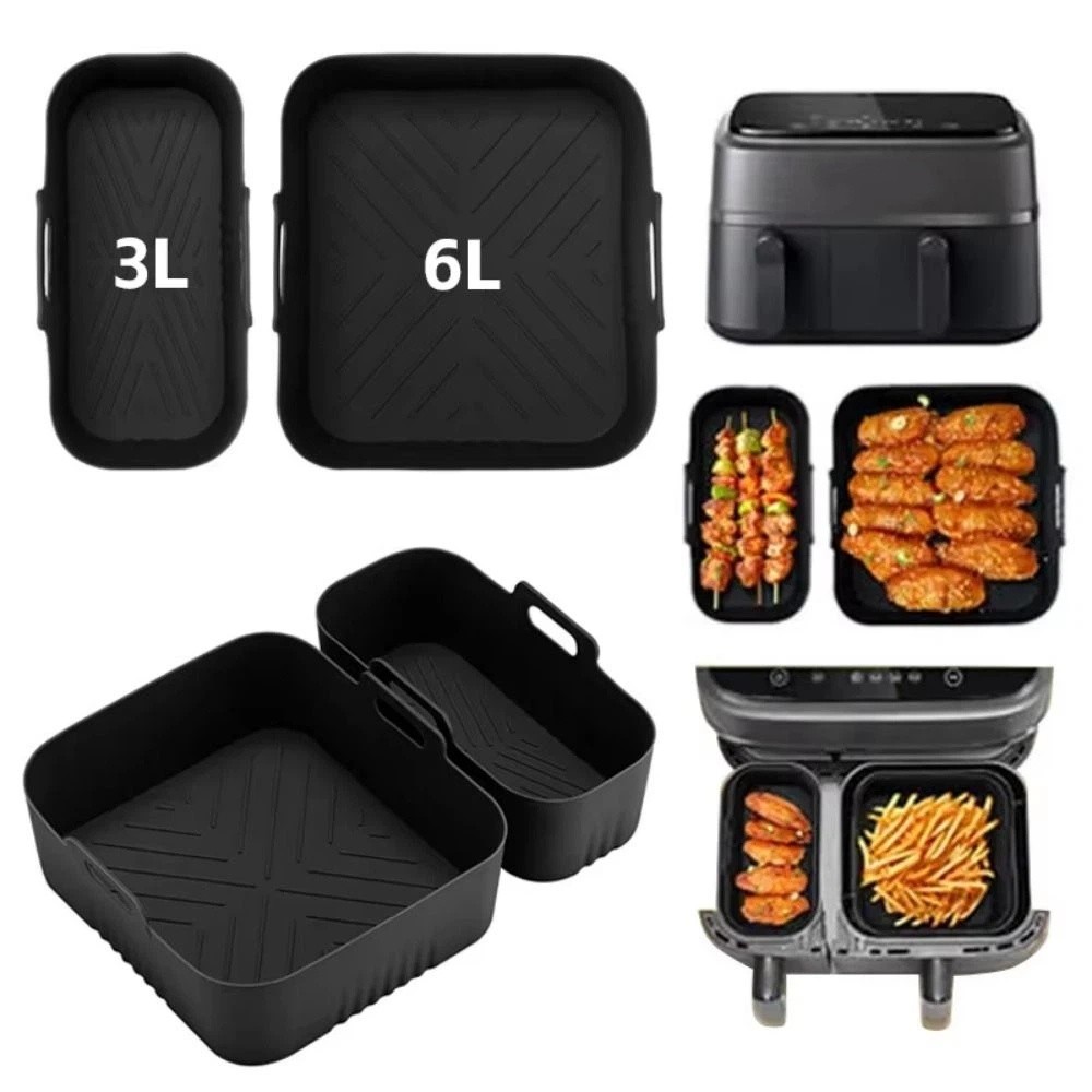 6L/3L エアフライヤーライナー ノンスティック 再利用可 - Air Fryer Silicone Pot Liner のレビューと価格