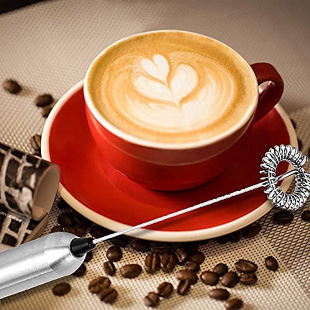 A68P-電動ミルク泡立て器ロッドステンレス鋼ハンドヘルドミ - Electric Milk Frother Handheld のレビューと価格