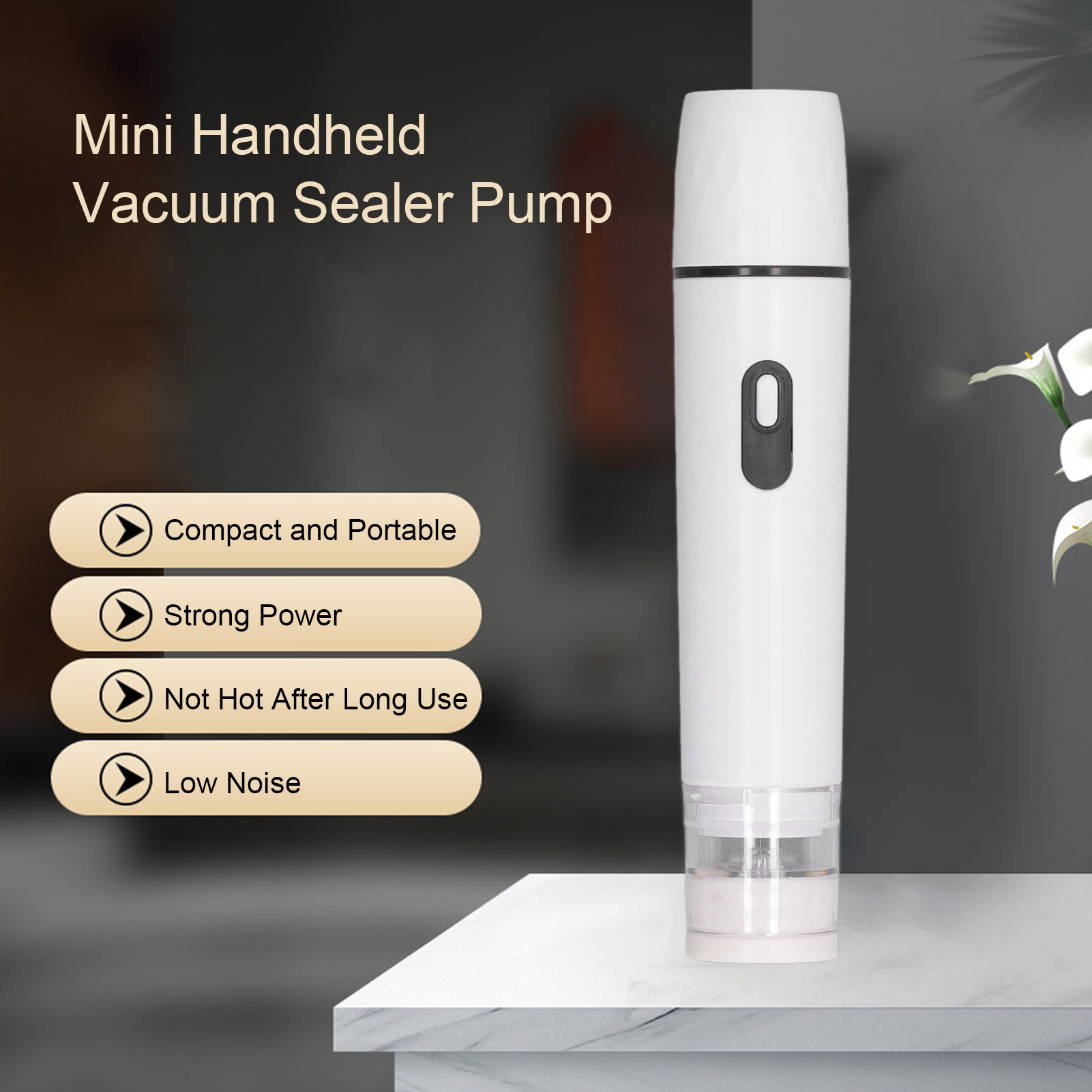 電動エアポンプ ハンドヘルド真空シーラー 食品保存用 エアポ - Food Vacuum Sealer Machine のレビューと価格