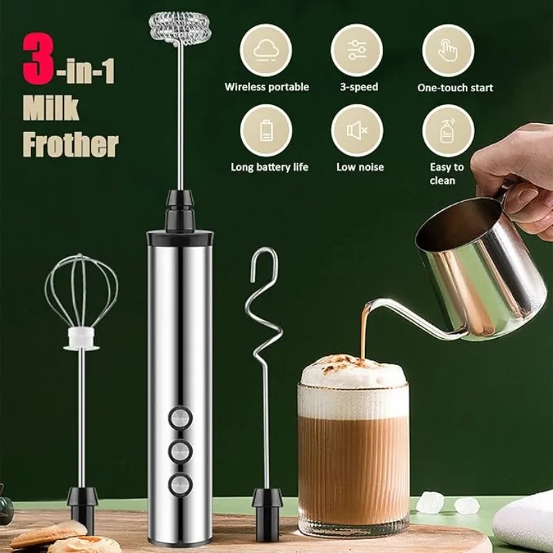 マグパイ3in1ハンドヘルド電動ミルク泡立て器ドリンクミキサ - Kitchen Appliances のレビューと価格