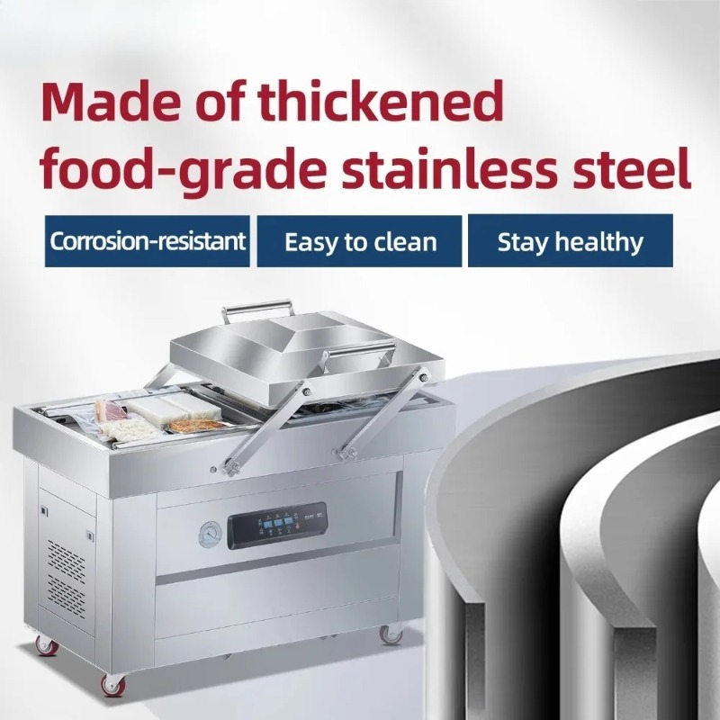 二重チャンバー真空包装機 大型業務用食品包装機 調理済み食品 - Food Vacuum Sealer Machine のレビューと価格