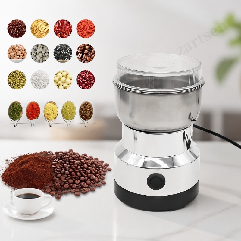 キッチン多機能4枚刃グラインダー、コーヒー豆挽き、家庭用電動 - Coffee Bean Grinder Electric のレビューと価格