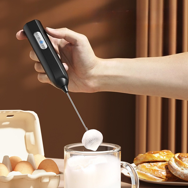 新型ハンドヘルド電動ミルクフォーマー、自動泡立て器、コーヒー - Electric Milk Frother Handheld のレビューと価格