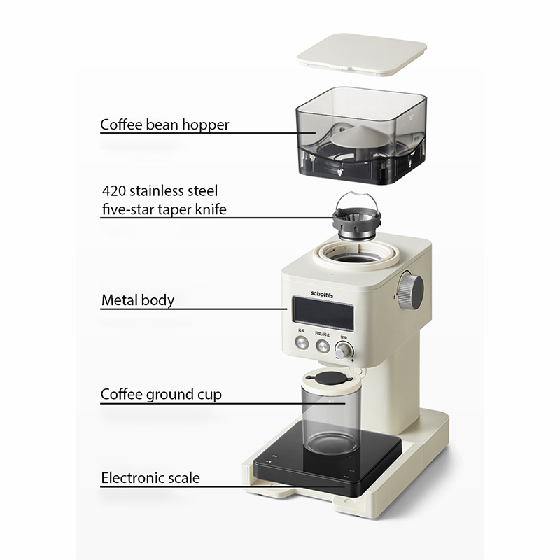 電動コーヒーグラインダー、調整可能なバリ、30段階の挽き方、 - Coffee Bean Grinder Electric のレビューと価格