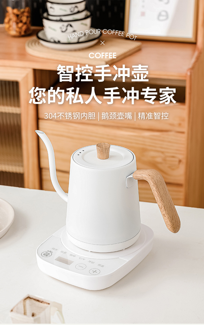 ステンレス製小型温度調節機能付き電気グースネックケトル（コー - Electric Kettle Temperature Control のレビューと価格