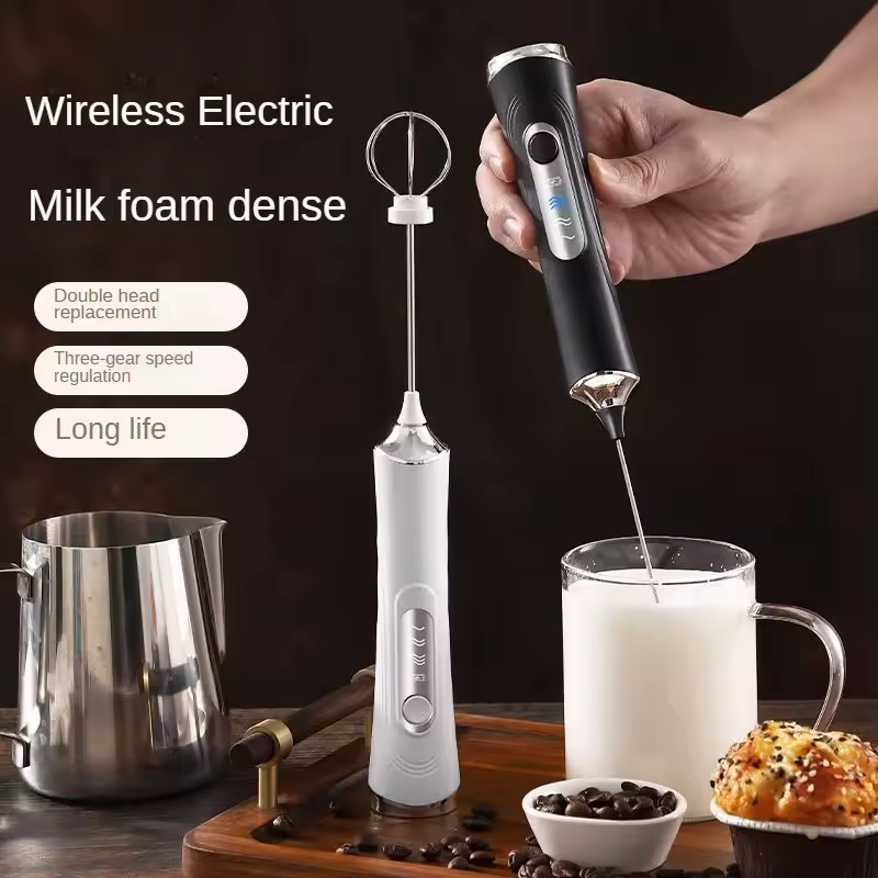 USB 電動ミルク泡立て器ハンドヘルドミルクコーヒーマシン  - Electric Milk Frother Handheld のレビューと価格